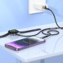 Безпровідний зарядний пристрій 2в1 Hoco CW54 для iWatch 2.5W та зарядний кабель для iPhone PD20W 3A 1.2m, Black