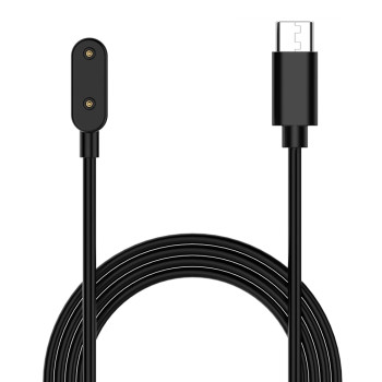 Type-C кабель зарядка для смартгодинників Huawei Band 10 / Band 9 / Band 8 1м, Black