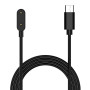 Type-C кабель зарядка для смартгодинників Huawei Band 10 / Band 9 / Band 8 1м, Black