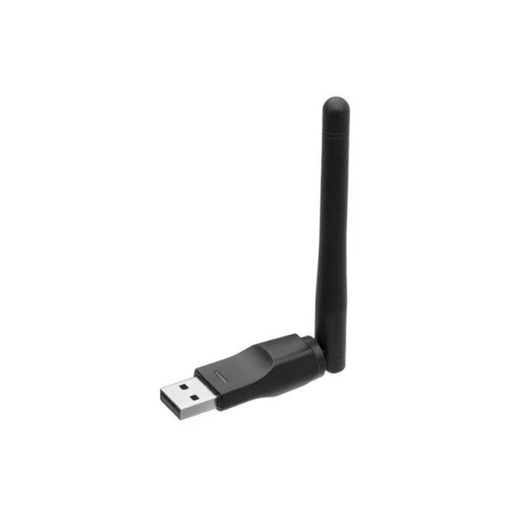 USB Wi-Fi адаптер Ralink MT7601 с антенной 2dBi для тюнера Т2, спутниковых тюнеров, медиаприставок, компьютеров, Black