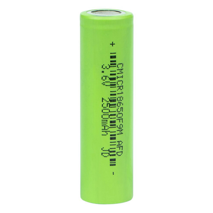 Акумуляторна батарея 18650 2500 mAh 3,6V, Green