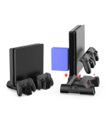 Универсальная док – станция DOBE TP4-0406 для PS4/PS4 Slim/PS4 Pro с охлаждением, Black