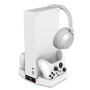 Универсальная док - станция Ipega PG-XBS011S для XBOX Series S с RGB подсветкой и охлаждением, White