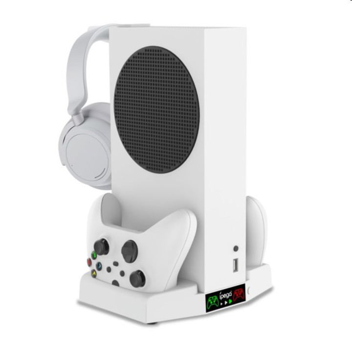 Универсальная док - станция Ipega PG-XBS011 для XBOX Series S с RGB подсветкой и охлаждением, White