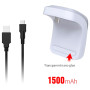 Наружный аккумулятор DOBE TP5-055 для геймпада DualSense (PS5) с LED индикаторами 1500mAh, White
