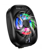 Магнитный кулер охладитель Hoco GM76 для смартфонов и планшетов с RGB-подсветкой, Black