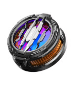 Магнитный кулер охладитель MEMO CX-07 для смартфонов и планшетов с RGB-подсветкой, Black