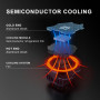 Вентилятор охладитель для телефона MEMO DL02 Lightning с функцией подзарядки, Blue
