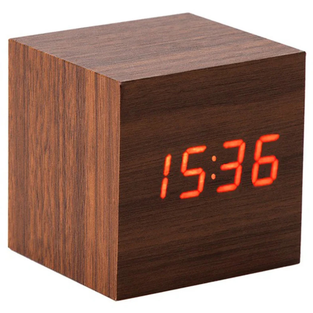 Купить настольные электронные часы в москве. Электронные часы деревянный куб VST-869. Часы VST 869. Часы деревянный куб VST-869. Электронные часы VST-869 (куб).