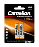 Аккумуляторные батарейки Camelion Rechargeable ACCU 2500mAh AA HR6 Ni-MH 2шт, Gray-Orange