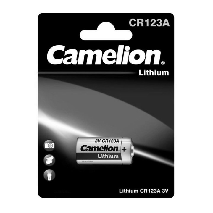 Батарейка Camelion CR123A / CR17345 Lithium 3V, Silver