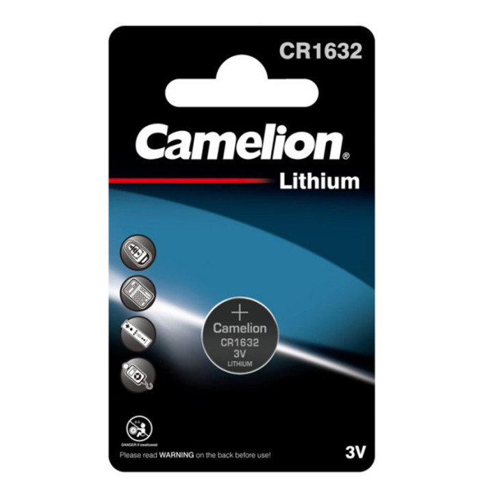 Батарейка Camelion CR1632 Lithium 3V, Silver