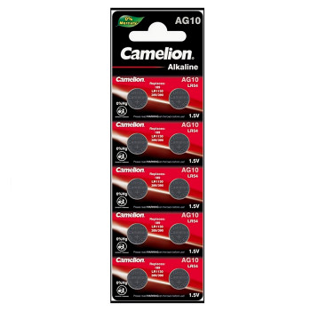 Батарейки Camelion LR1130 Alkaline AG10 1.5V, 10 штук