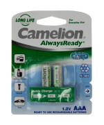 Акумуляторні батарейки Camelion Long Life Rechargeable Battery 600mAh AAA HR03 Ni-MH 2шт, White