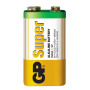 Батарейка GP Super Alkaline 6LF22 9V Krona, Green
