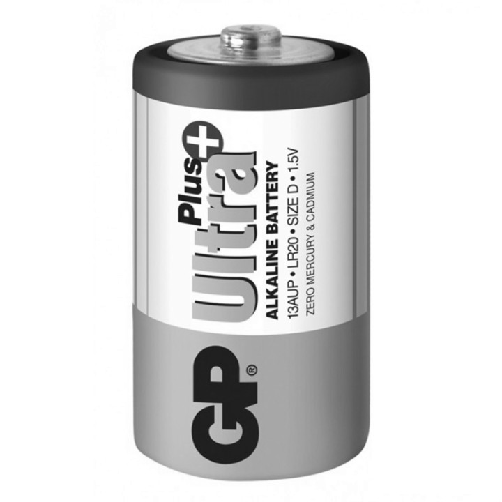 Батарейка GP Ultra Plus Alkaline D LR20 1.5V, Blue