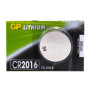 Батарейка GP CR-2016 Lithium 3V, Silver.