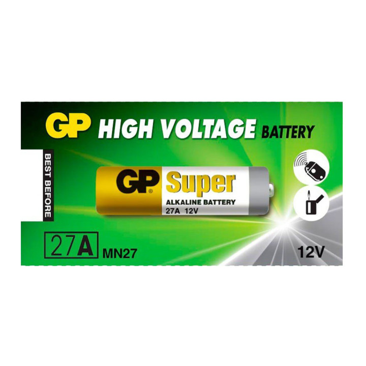 Батарейка GP Super Alkaline MN-27 27A 12V, Green.