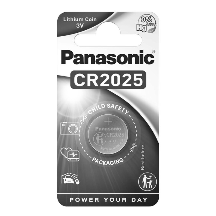 Батарейка Panasonic CR2025/ DL2025 / KCR2025 Lithium 3V, Silver