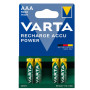 Акумуляторні батарейки Varta Recharge Accu Power 1000mAh NiMH AAA HR03 1.2V, Green / Блістер 4шт