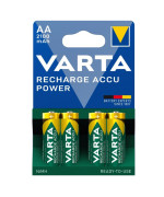 Акумуляторна батарейка Varta Recharge ACCU 2700mAh AA HR6 Ni-MH (4 шт), Green