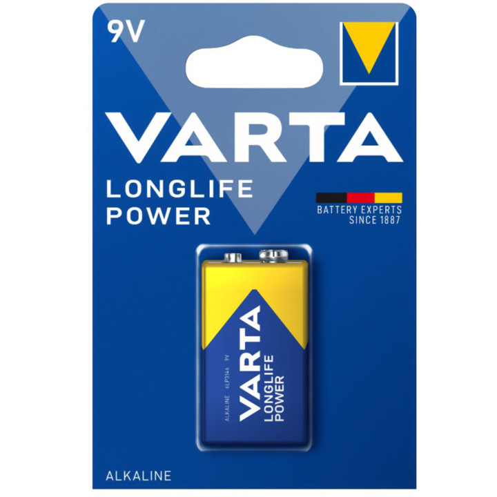 Батарейка Varta Longlife Power MN1604 Alkaline 9V Krona, Blue