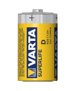 Батарейка Varta Superlife D R20 1.5V Zinc-Carbon, Yellow