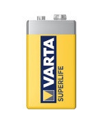 Батарейка Varta Superlife 6F22 Zinc-Carbon 9V Krona, Yellow