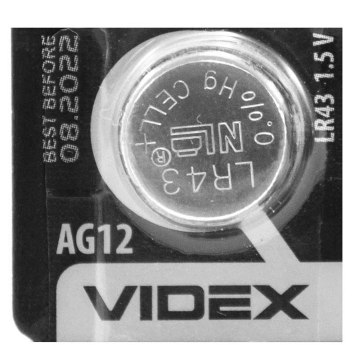 Батарейка Videx AG 12 LR-43 1,5V Silver.