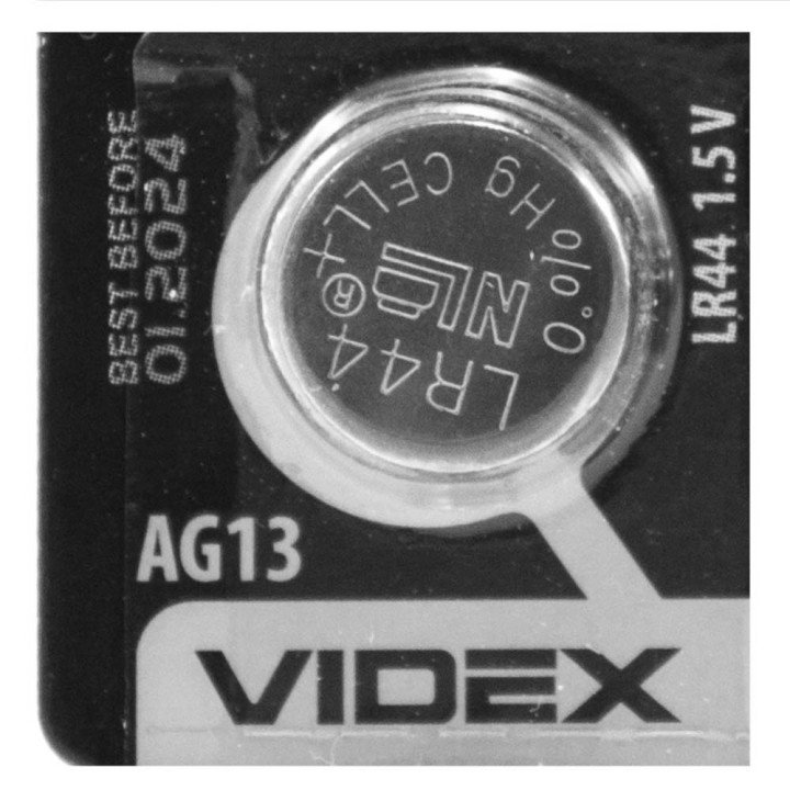 Батарейка Videx AG 13 LR44 1,5V Silver