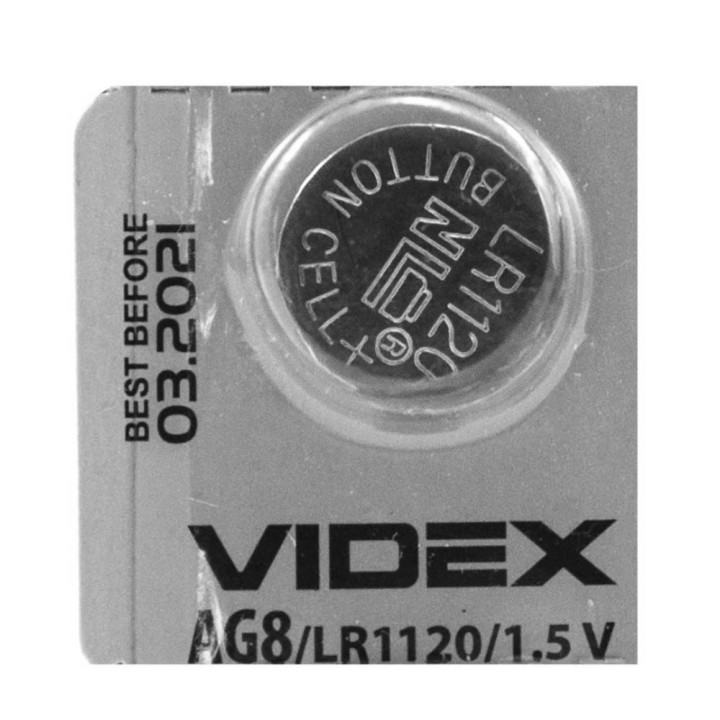 Батарейка Videx AG 8 LR-1120 1,5V Silver.