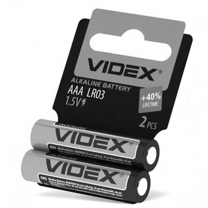 Батарейка Videx LR03 AAA  1,5-V, Silver.