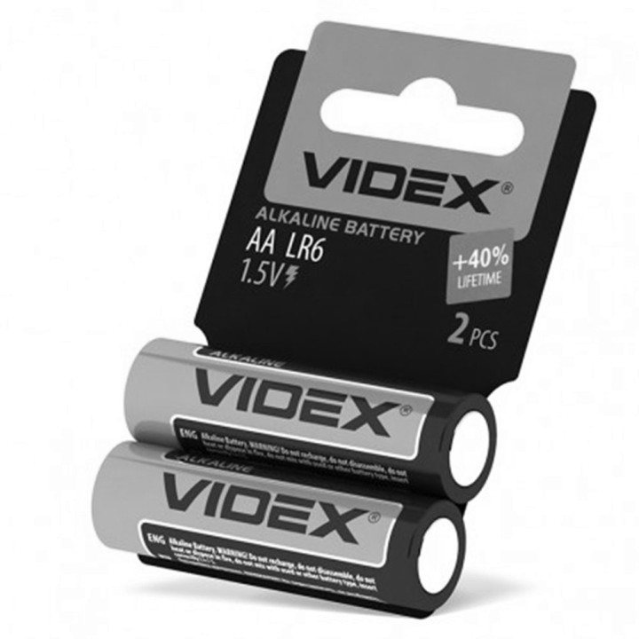Батарейка Videx LR6 AA  1,5-V, Silver.
