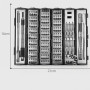 Набор магнитных прецизионных отверток 128 в 1 Multi-Tool Set с гибким валом для ремонта электроники в компактном футляре