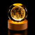 Декоративна лампа 3D-нічник Crystal Ball з дерев'яною підставкою, Місяць