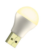 Портативна USB лампочка 0.66W 5V, Warm