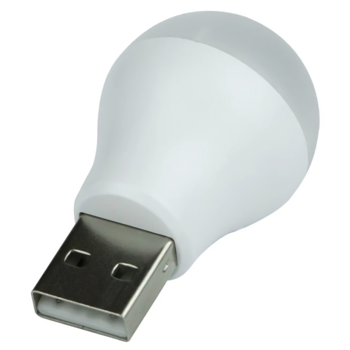 Портативна Mini USB LED лампочка, White
