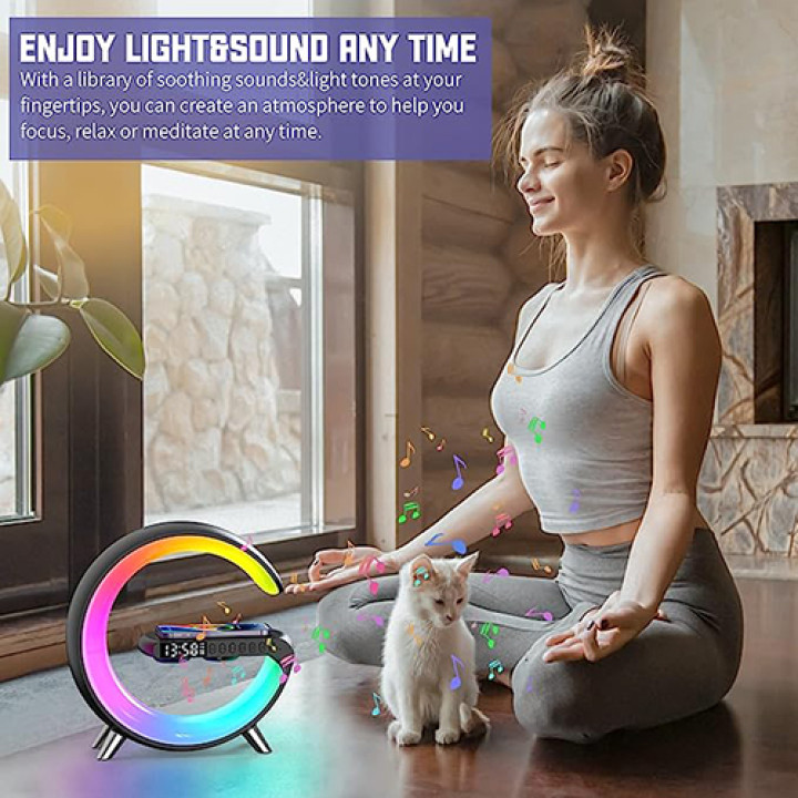 Багатофункціональна лампа нічник Smart Light Sound Machine 5 в 1 з ...