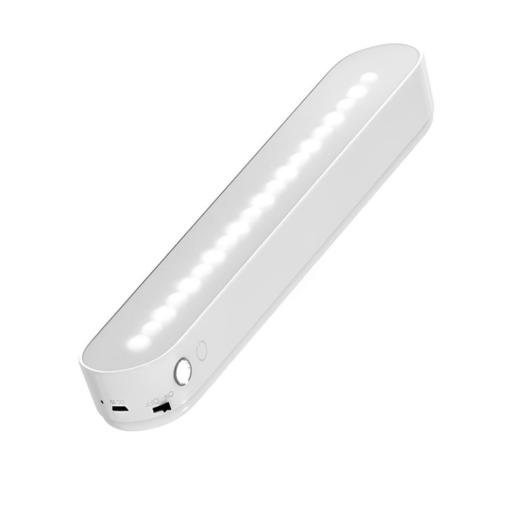 Портативная магнитная LED лампа Mibrand MILM/01W с пультом управления 1200 mAh, White
