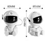 Проектор-ночник астронавт XO CF4 Mini 5W с визуализацией звездного космоса, White