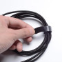Багаторазова нейлонова стяжка - липучка VENTION KAABJ для кабелів 5м, Black
