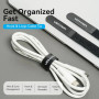 Стяжка для кабелів Vention KAOB0-10 Hook & Loop Cable Tie 180mm x 12mm 10шт, Black