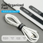 Стяжка для кабелей Vention KAOB0-10 Hook & Loop Cable Tie 180mm x 12mm 10шт, Black