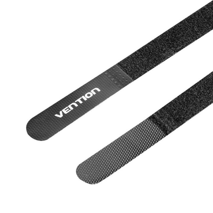 Стяжка для кабелів Vention KAOB0 Hook & Loop Cable Tie 180mm x 12mm 1шт, Black