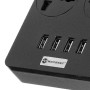 Мережевий подовжувач MORBEST Power Socket MB-W12 НА 6 розеток, 4 USB 2м Black-Gray