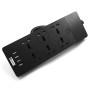 Мережевий подовжувач MORBEST Power Socket MB-W12 НА 6 розеток, 4 USB 2м Black-Gray