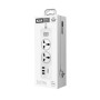 Сетевой фильтр XO WL04 2EU розетки 3USB порты 10A 1.8m, White