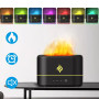 Увлажнитель – ароматизатор воздуха Aroma Fire с LED подсветкой и функцией имитации огня 250мл, Black