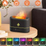 Увлажнитель – ароматизатор воздуха Aroma Fire с LED подсветкой и функцией имитации огня 250мл, Black