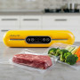 Побутовий вакууматор з дисплеєм Vacuum Sealer ZKFK-006 90W (10 пакетів у подарунок), Yellow